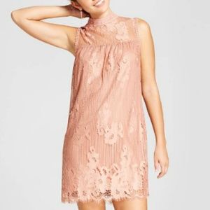 Pink lace dress